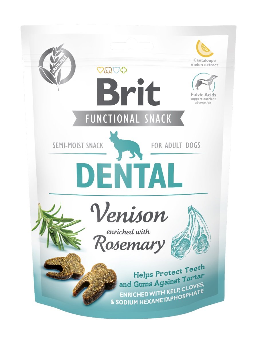 Brit Care Dental funkciniai skanėstai šunims su elniena, 150g - 