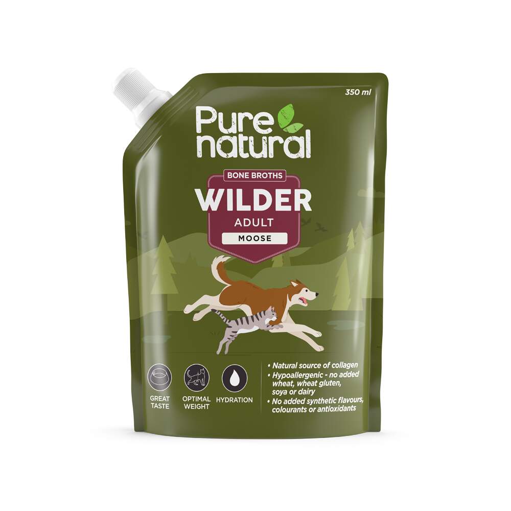 Purenatural Wilder puljong, põder, 350 ml - Tootepilt