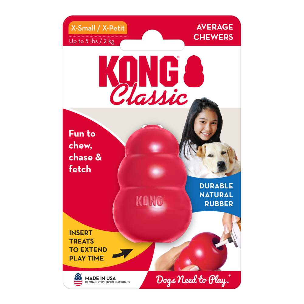 KONG Classic täidetav mänguasi, XS, punane - Tootepilt