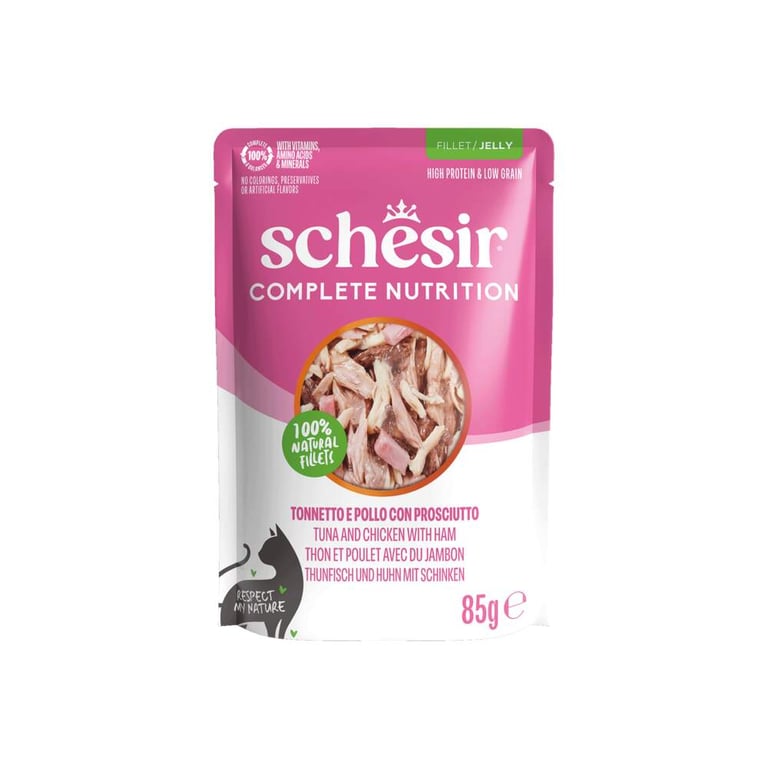 Schesir kassi einekotike želees, tuunikala/kana/sink, 85 g