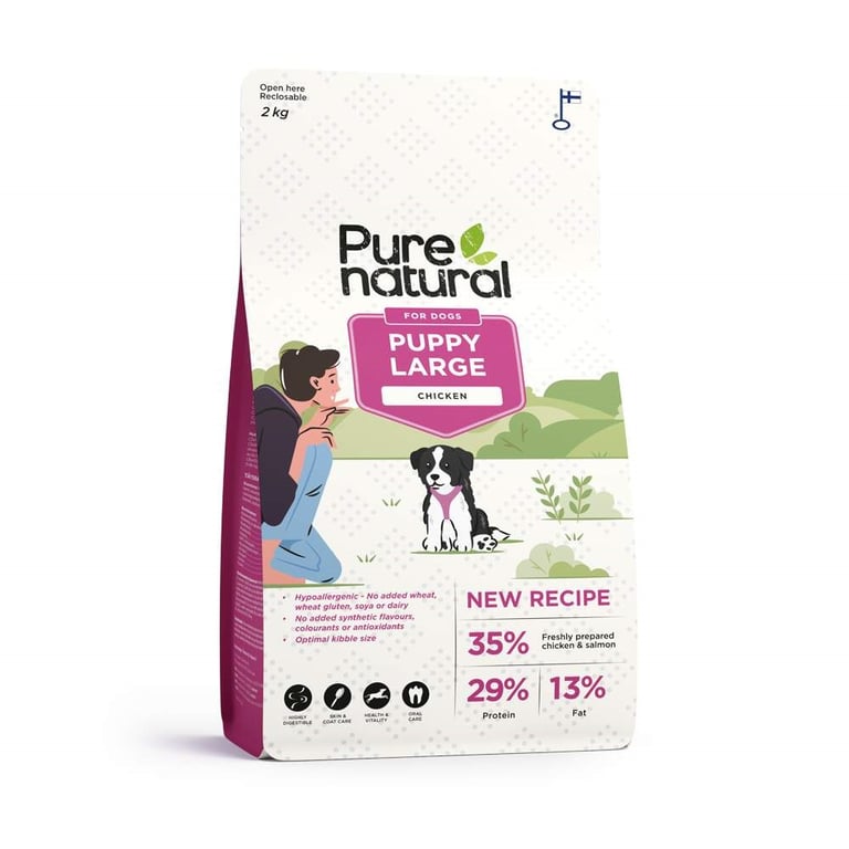 Purenatural kuivtoit suurt tõugu kutsikale, 2 kg