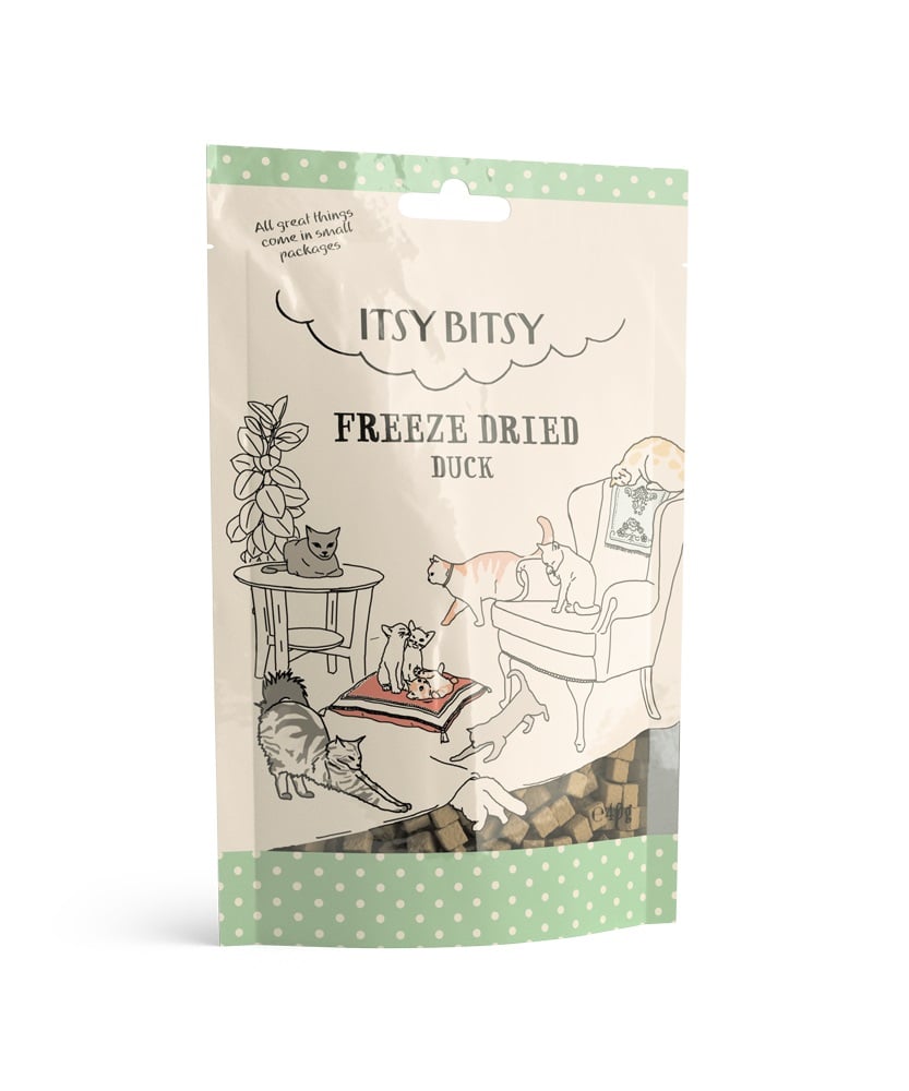 ItsyBitsy liofilizuotas skanėstas katėms, su antiena, 40 g - 