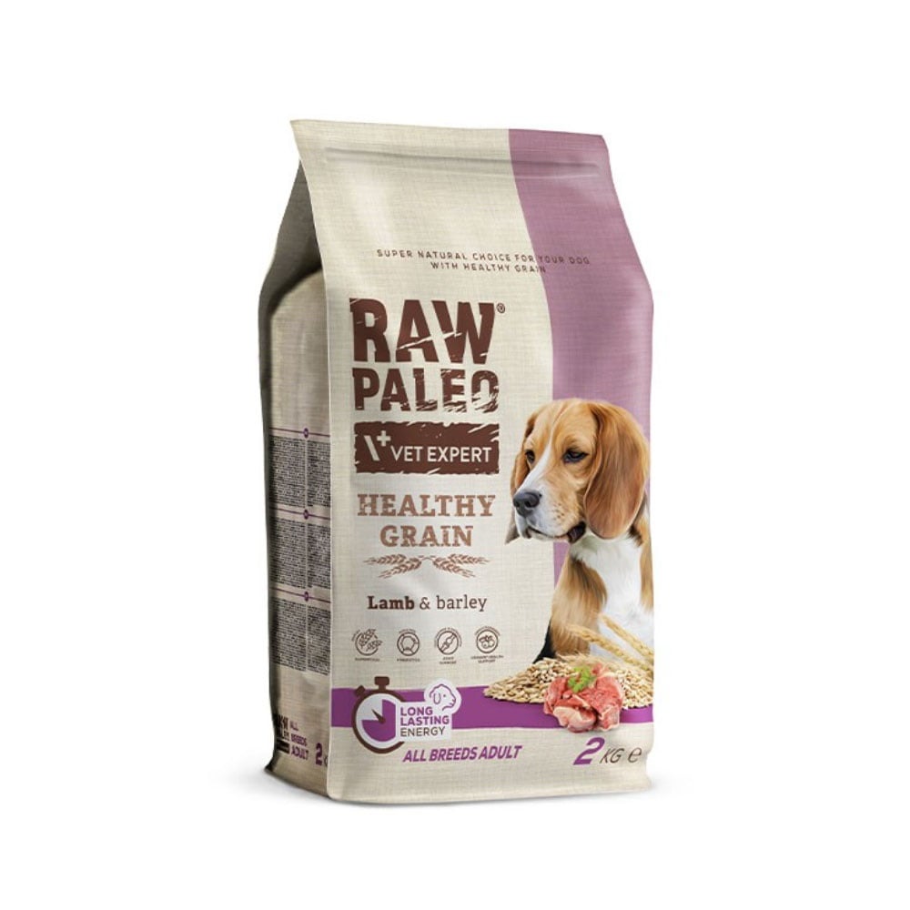 Raw Paleo Healthy Grain Adult sausas maistas šunims su ėriena, 2 kg -  1