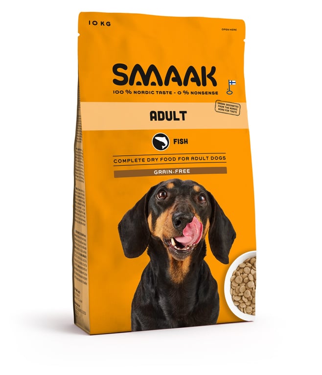SMAAK koera kuivtoit, kala, teraviljavaba, 10 kg