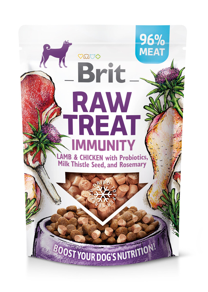 Brit Care Immunity šaltai džiovinti šunų skanėstai su višt., ėr., 40g - 