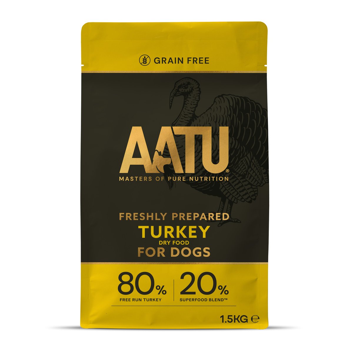AATU sausā barība suņiem, tītars 1,5 kg - Produkta attēls 1
