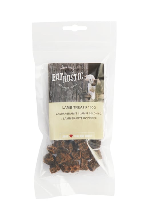 Eat Rustic natūralus skanėstas šunims – džiovinta ėriena, 100 g