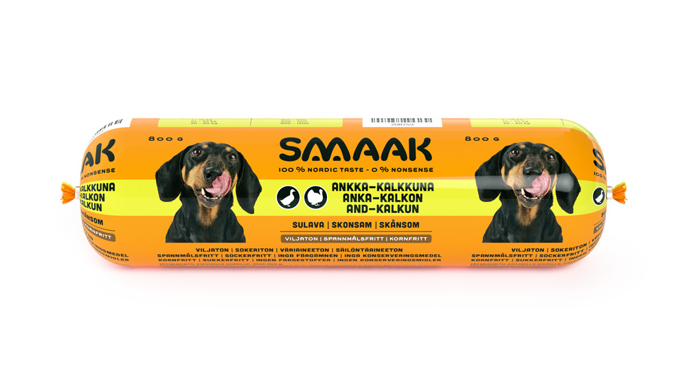 SMAAK desa suņiem, pīle/tītars, 800g