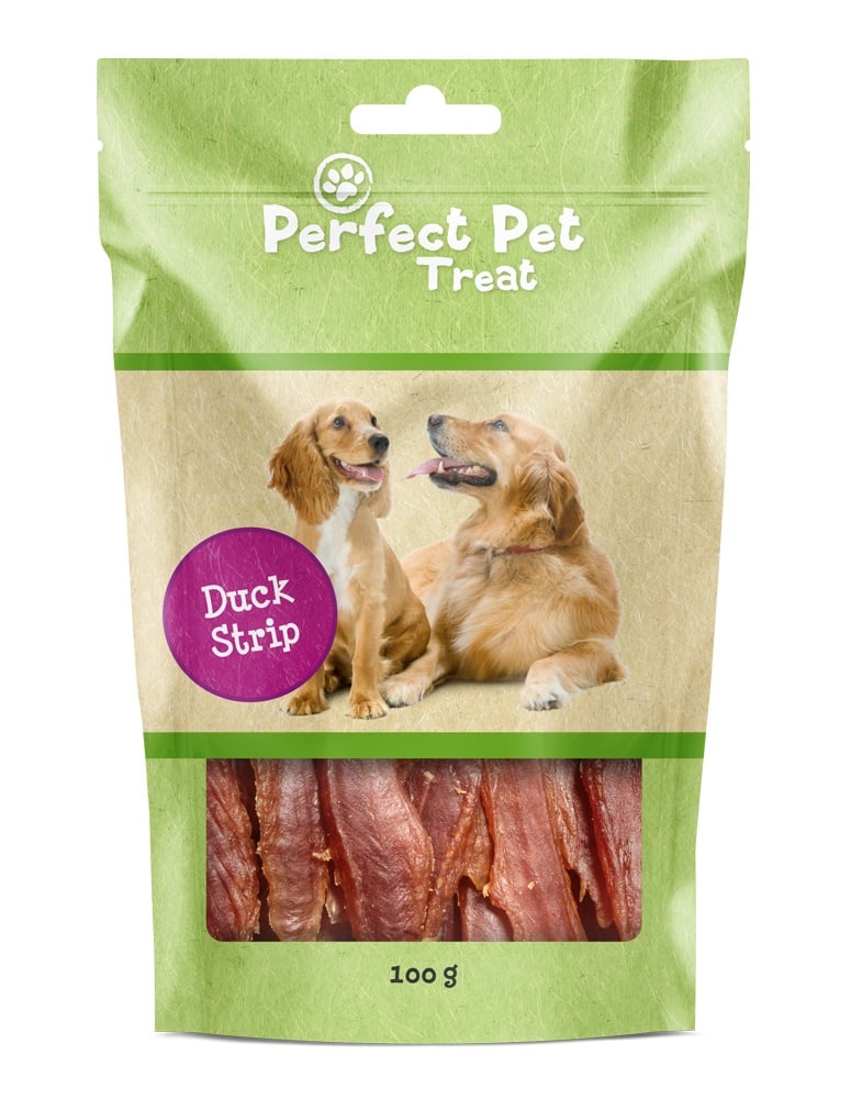 Perfect Pet džiovintos antienos juostelės šunims, 100g - 