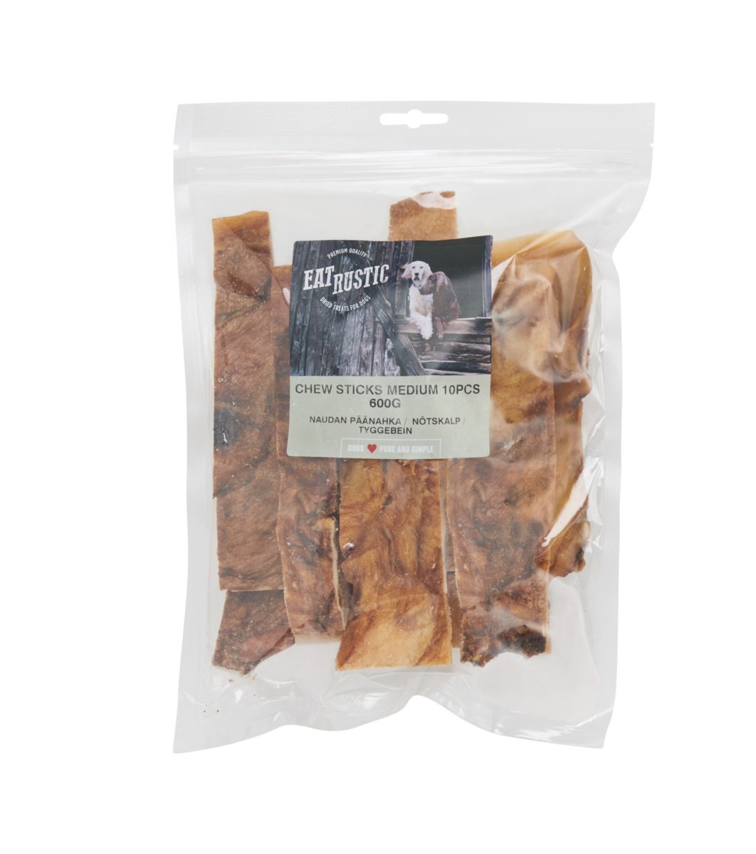 Eat Rustic natūralus skanėstas šunims – jautienos juostelės, 600g - 
