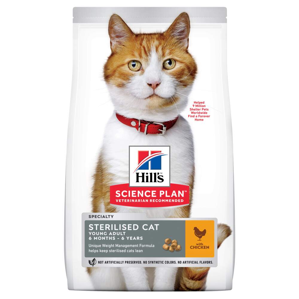HILL'S SP Sterilised sausā barība kaķiem, vista, 1,5kg - Produkta attēls 1