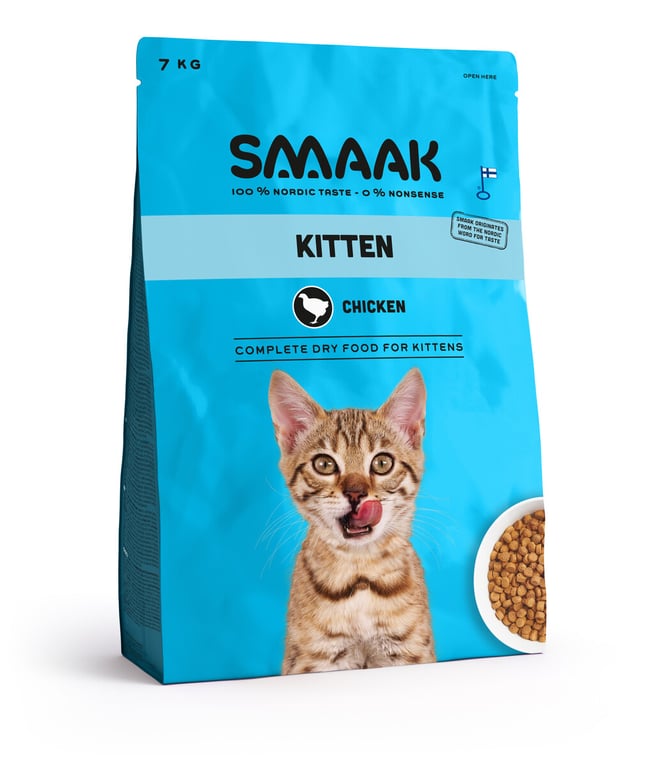 SMAAK kassipoja kuivtoit, kana, 7 kg - Tootepilt 2