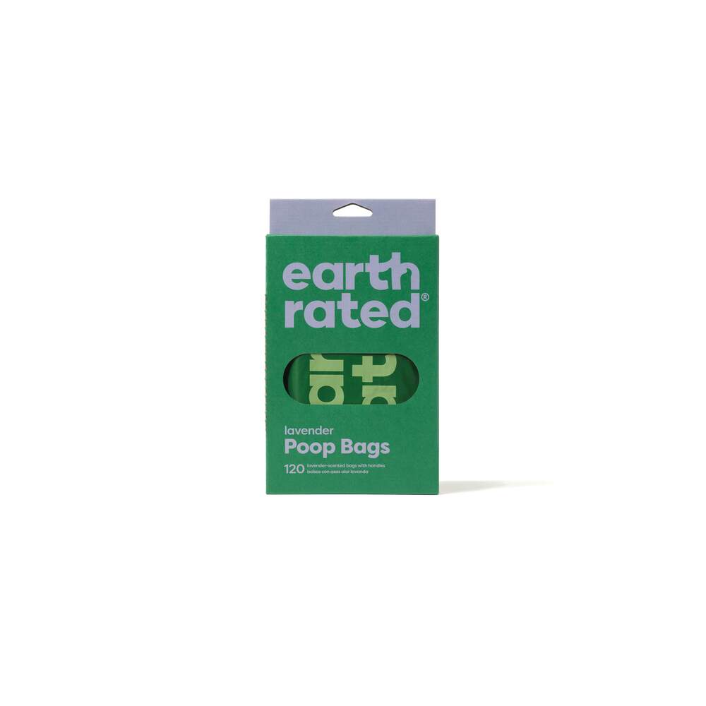 Earth Rated levandų kvapo higieniniai maišeliai su rankenėl., 120 vnt. - 