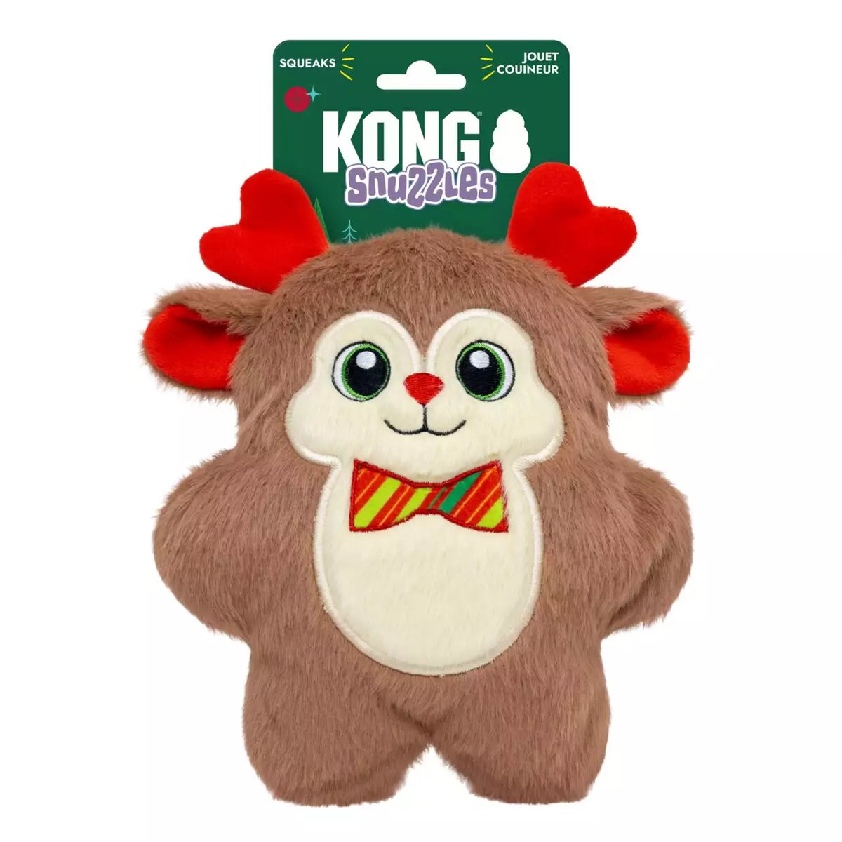 KONG Holiday Snuzzles koera mänguasi M, põhjapõder - Tootepilt 1