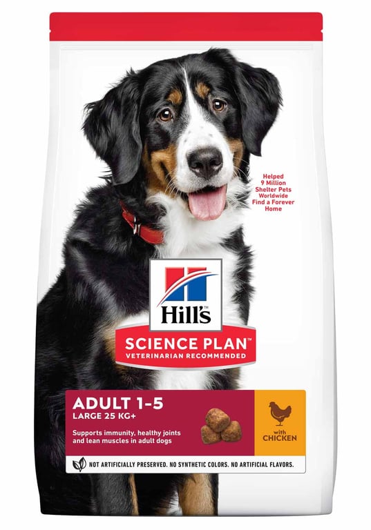 HILL'S SP Adult Large sausā barība suņiem, vista, 14kg