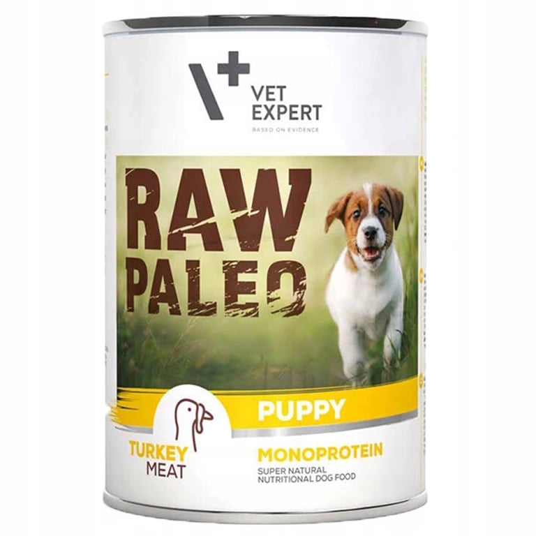 Raw Paleo Puppy konservai šuniukams su kalakutiena, 400 g