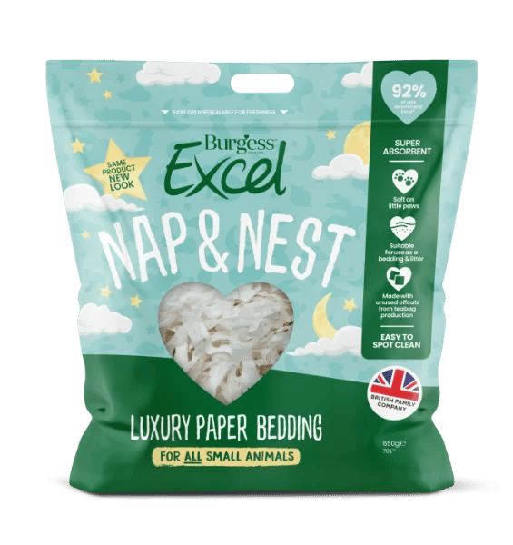 Burgess Excel Nap & Nest papīra pakaiši mazajiem dzīvniekiem, 650 g - Produkta attēls