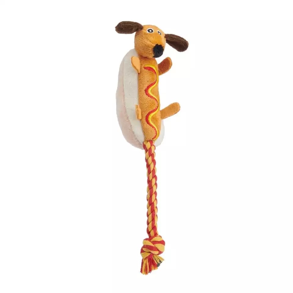 Little&Bigger TastyFeast koera mänguasi XS, Hot Dog - Tootepilt