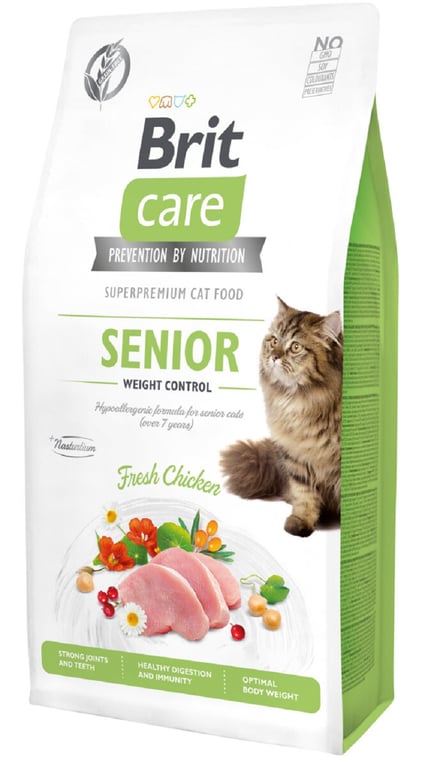 Brit Care maistas vyresnio amžiaus katėms „Senior Anti-Age“, 2kg
