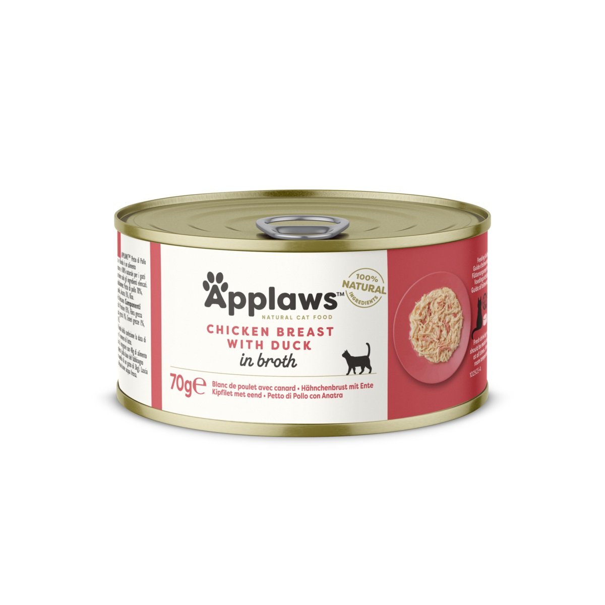Applaws konservai katėms, su vištiena ir antiena, 70 g - 