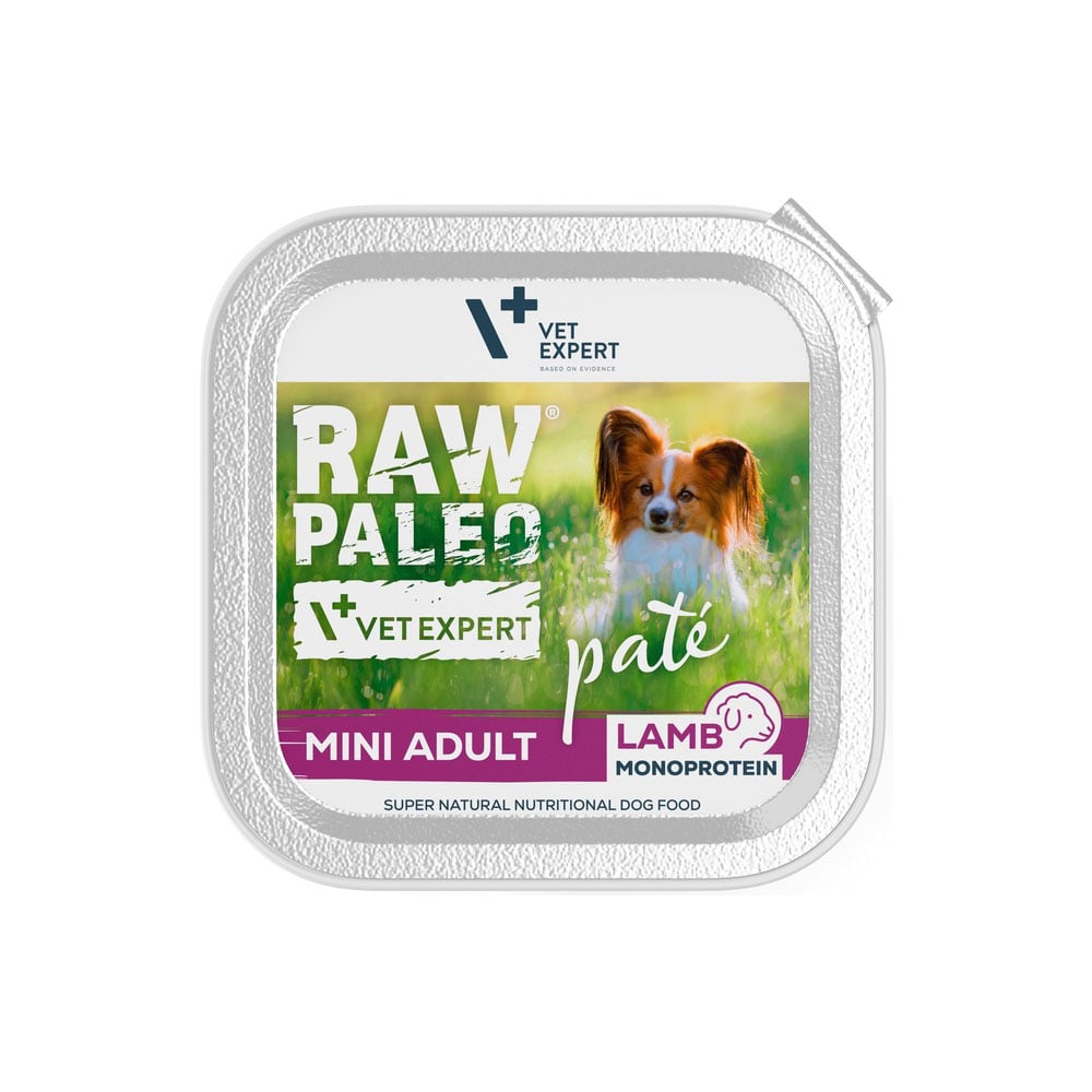 Raw Paleo Pate Mini Adult paštetas šunims su ėriena, 150 g -  1