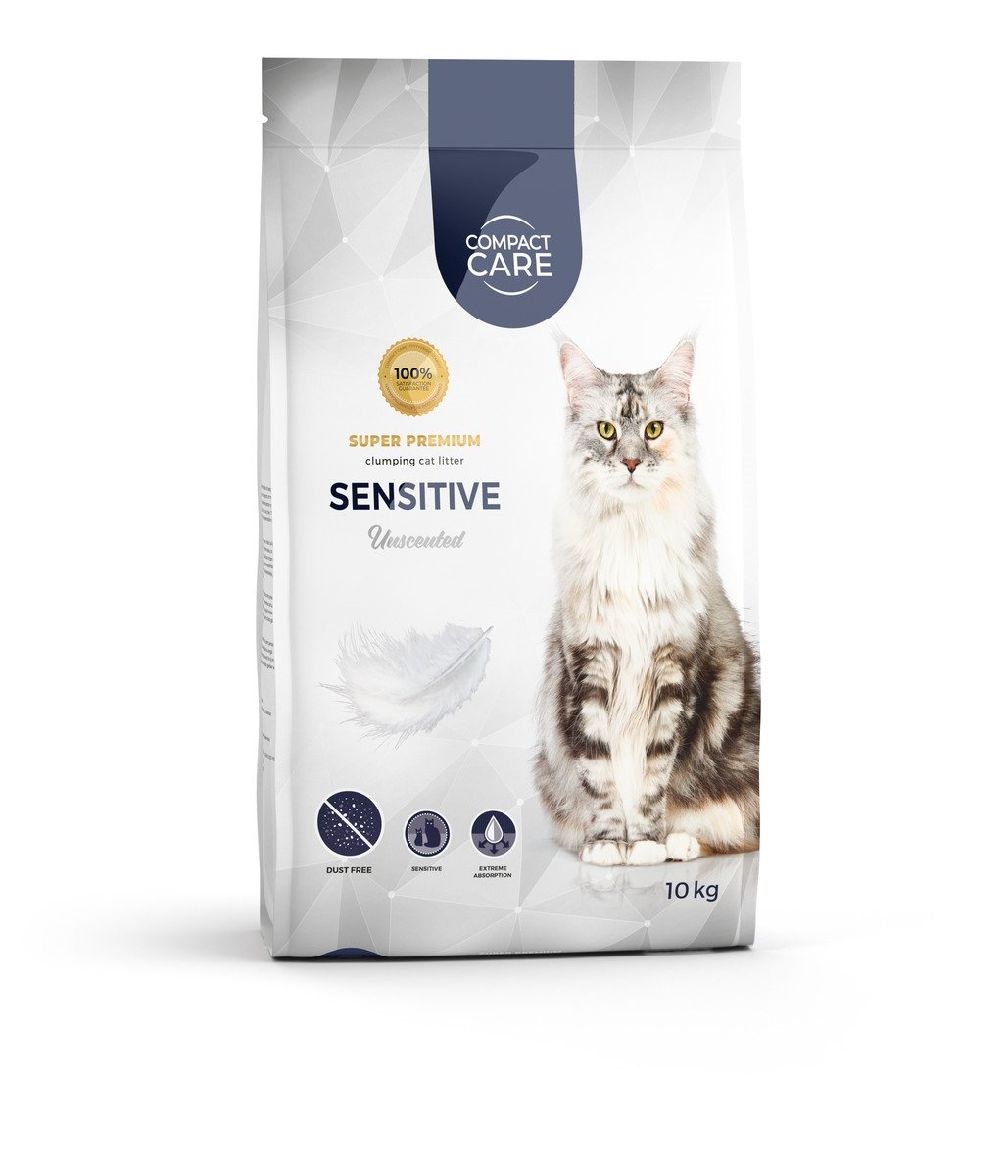 Compact Care Sensitive kraikas jautrioms katėms, 10 kg -  1