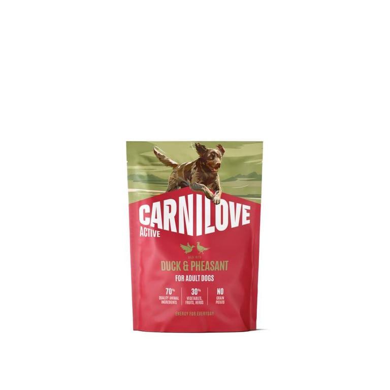 CARNILOVE ACTIVE sausā barība suņiem, pīle/fazāns,1,5kg - Produkta attēls 2
