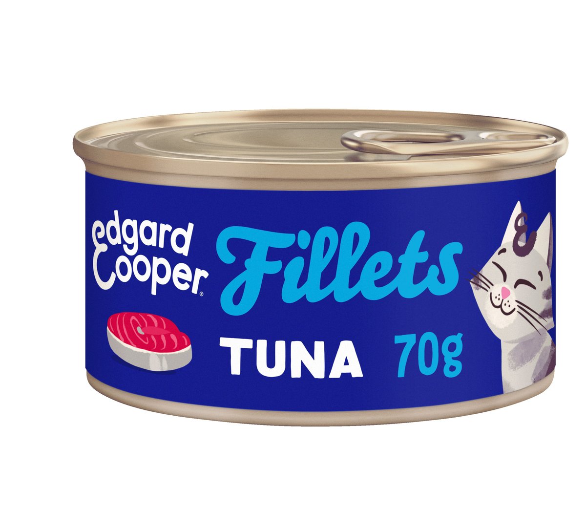 EDGARD COOPER mitrā barība kaķiem, tuncis, 70g - Produkta attēls