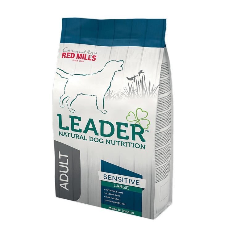 Leader Adult Sensitive Large maistas jautraus virškinimo šunims, 12 kg -  2