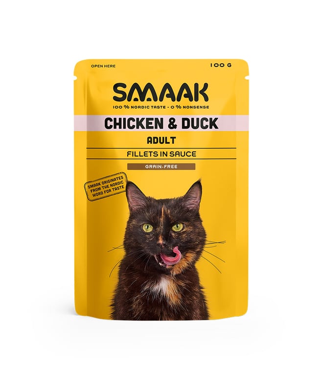 SMAAK mitrā barība kaķiem, vista/pīle, 100g