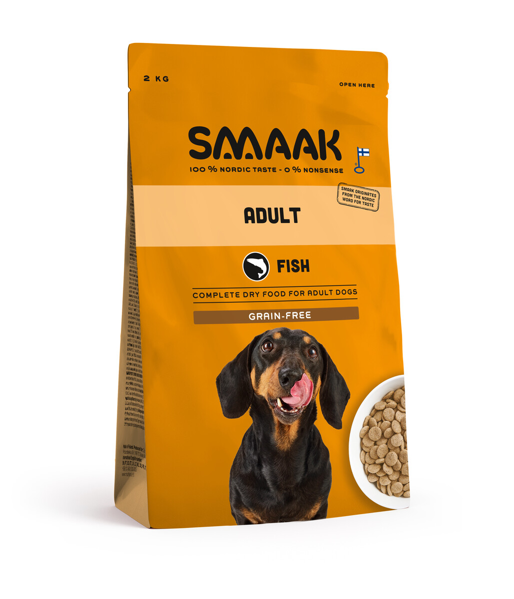 SMAAK koera kuivtoit, kala, teraviljavaba, 2 kg - Tootepilt