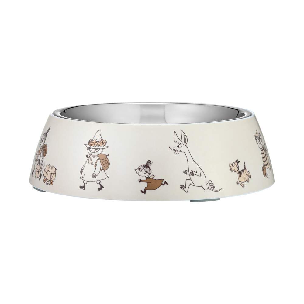 Moomin Moments melamīna trauks ar bļodu, XL, bēšs - Produkta attēls