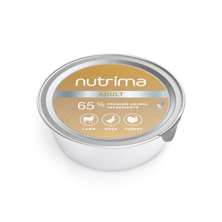 Nutrima mitrā barība suņiem, jērs/pīle/tītars, 125g