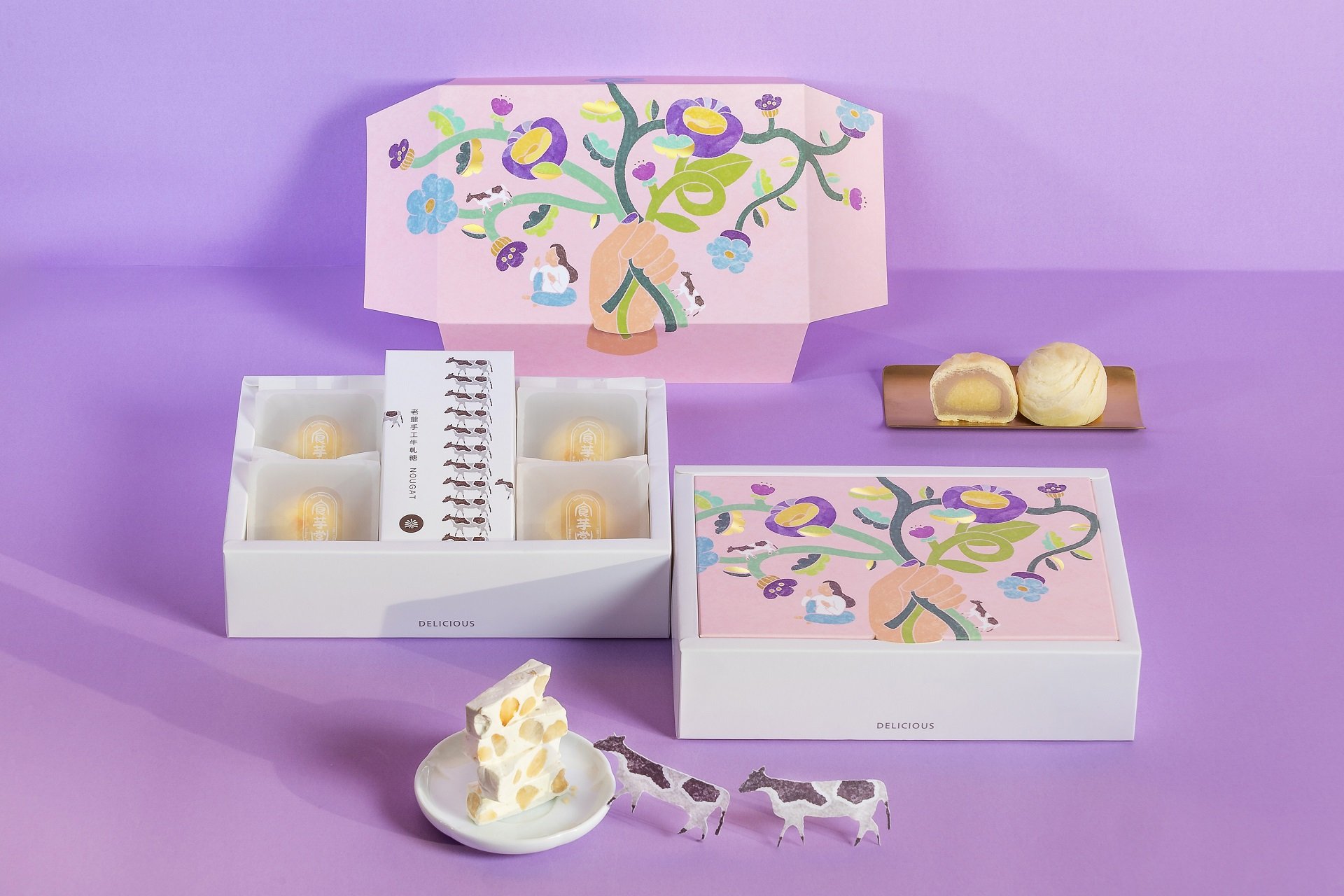 Spring in a Gift Box Filled with New Year Blessings