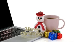 kerstsfeer op kantoor
