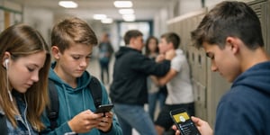 Online ruzies lopen steeds vaker uit op geweld op school