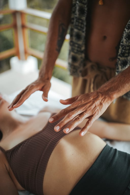 The channeling of healing energy