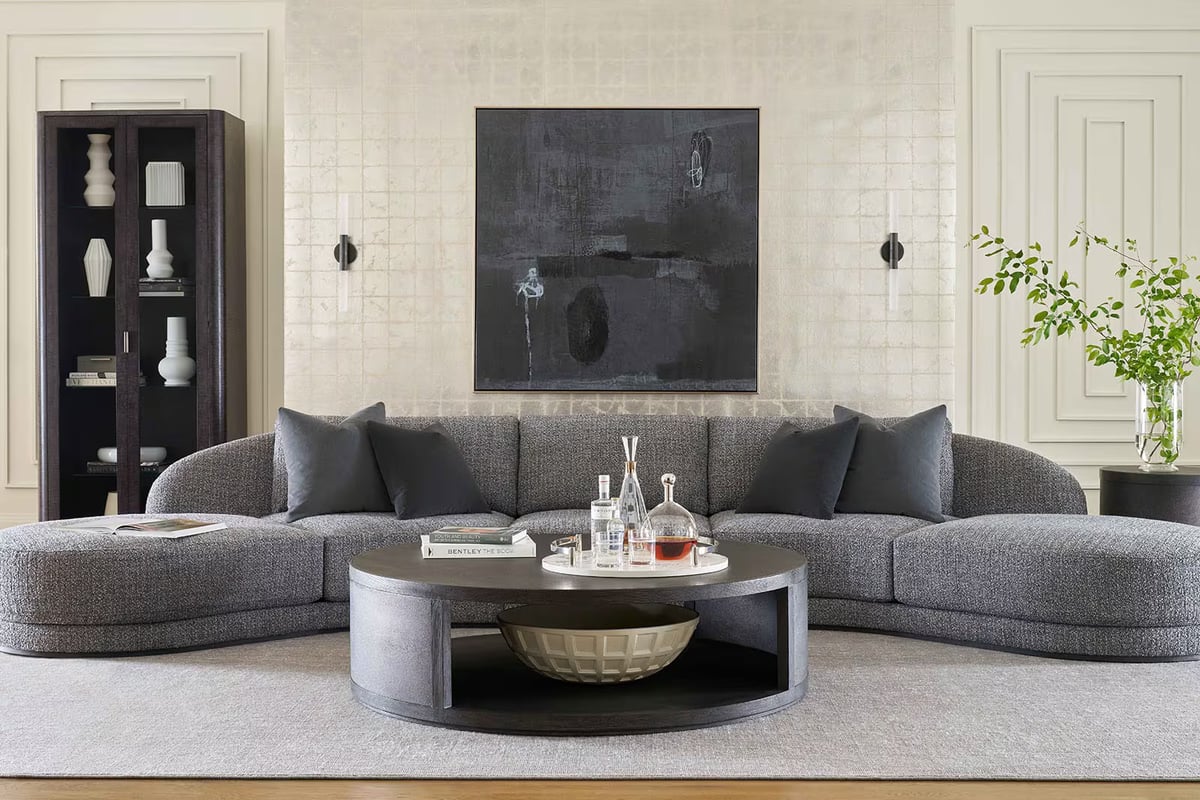 Curated living room interior