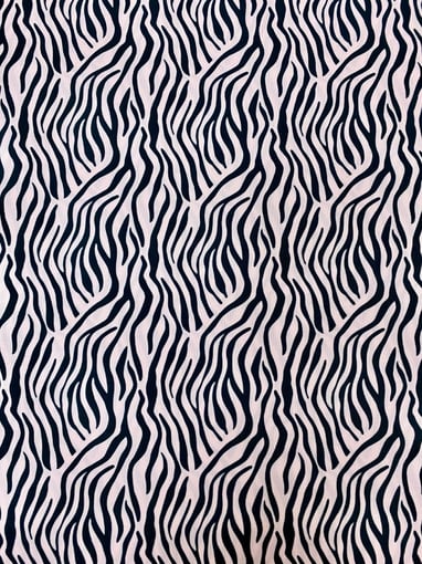 Náilon Impermeável - Estampa de Zebra fundo Rose
