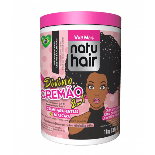 Natuhair Divino Cremão 2 em 1 – Hidratação e Definição Poderosa