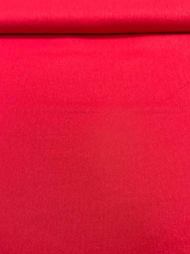Linho 100% Algodão Vermelho
