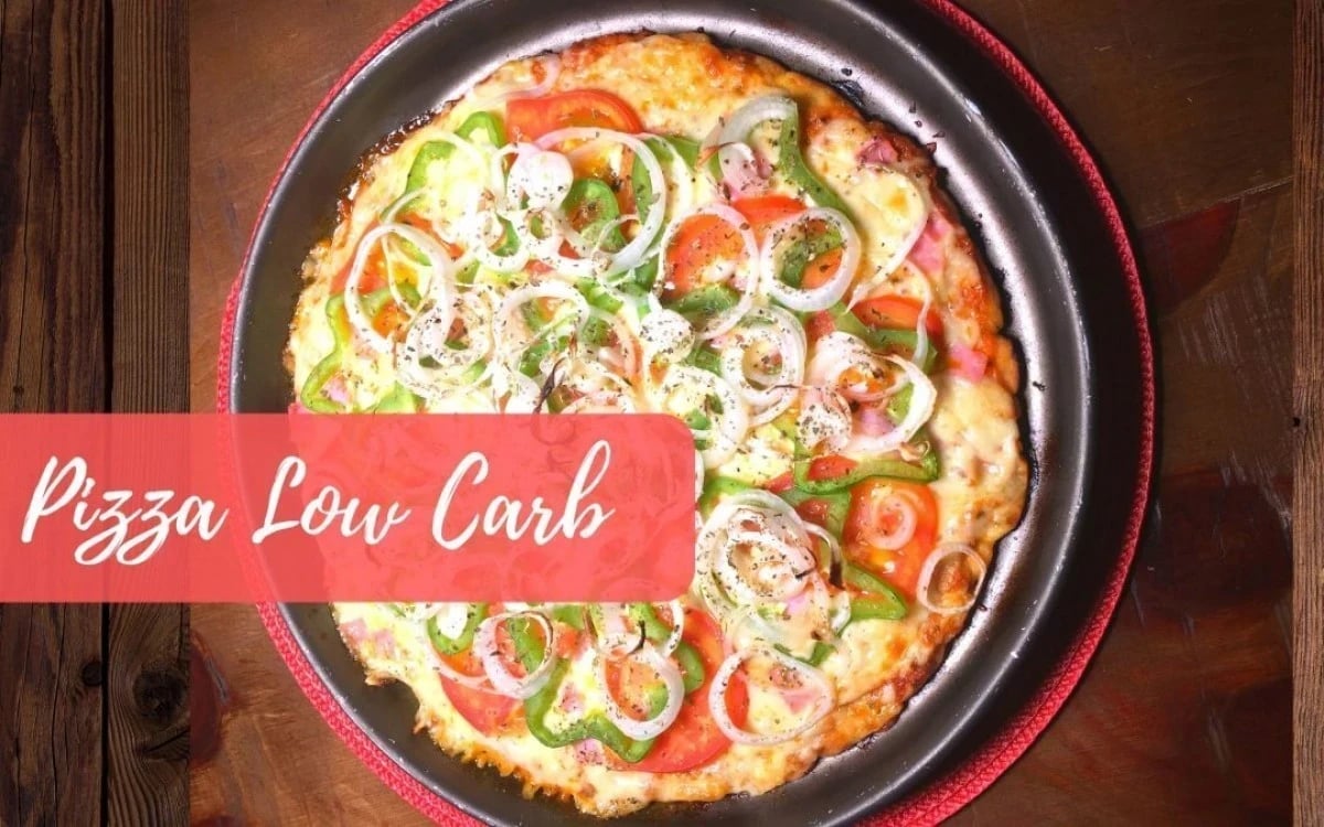 Receita Minipizzas low-carb