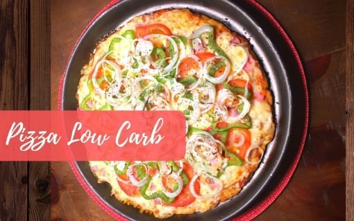 Receita Minipizzas low-carb