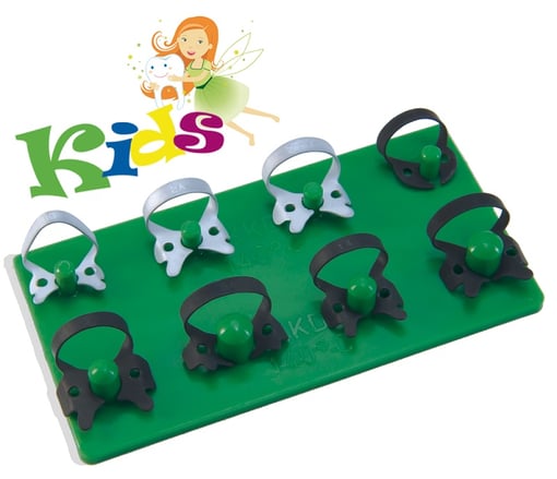 KKD DENTAL KKD® Clamp Assortment „triColor Antireflect“ – Kids