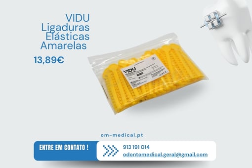 VIDU Ligaduras Elásticas Amarelas (1008 Unidades)