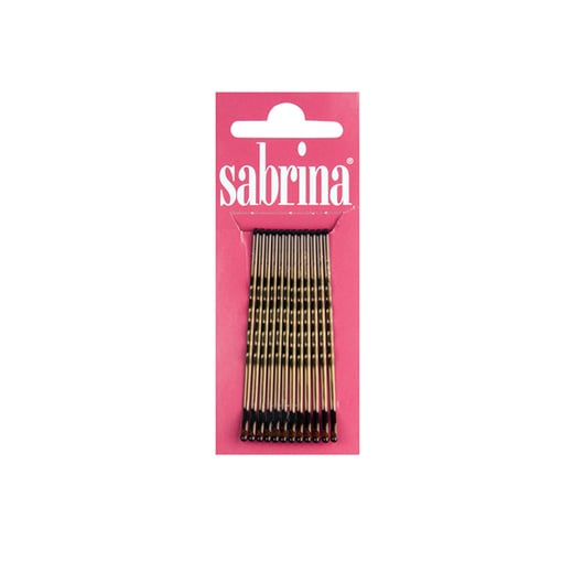 Frizetes de Cabelo Castanho Sabrina - 12 Unid, 59mm