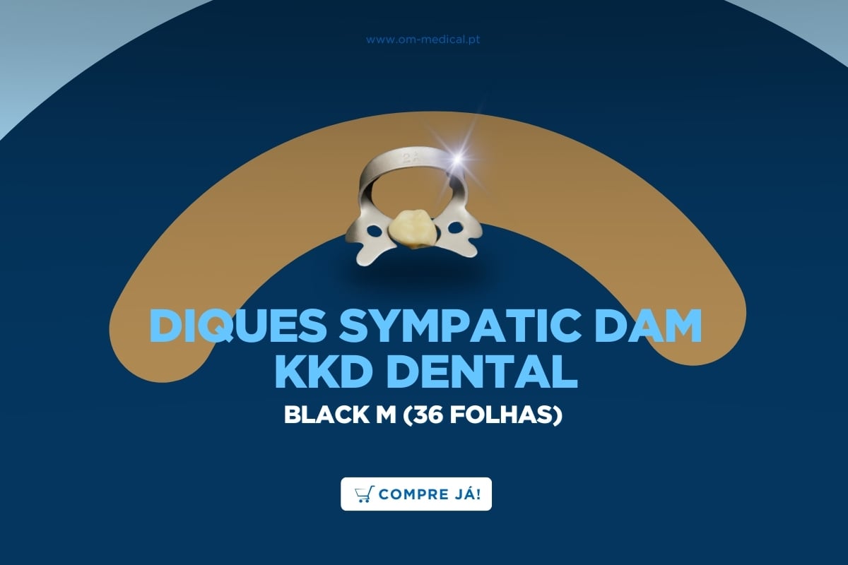 Diques SYMPATIC DAM Black M (36 Folhas) - KKD DENTAL