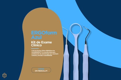 Kit de Exame Clínico ERGOform Azul - Alta Qualidade e Ergonomia