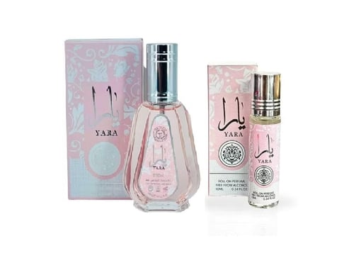 Yara Rose Eau de Parfum spray 50m + Perfum Roll-on10ml-109-421