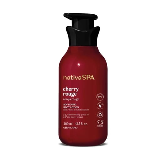 Loção Corporal Aveludada Nativa Spa Cereja Rouge 400ml-642-115